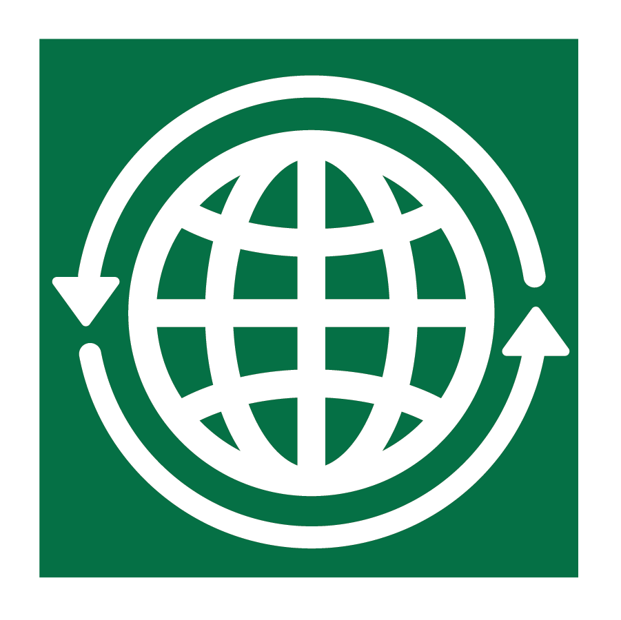 Sustainable Aspirations Green Logo of Planet
