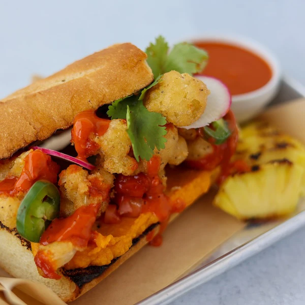 Cauliflower Po Boy Sandwich